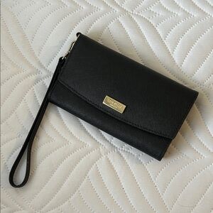 Kate Spade Black Wristlet Clutch